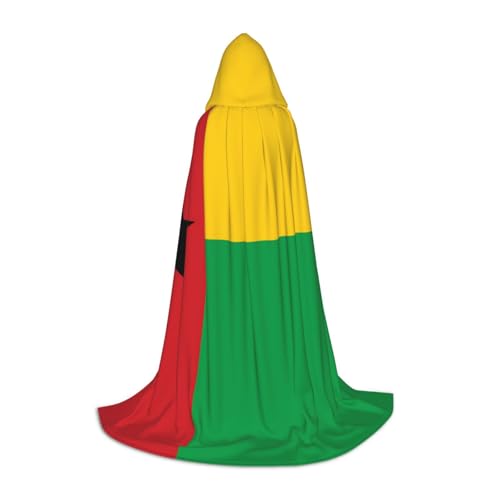 QHZLY 110 cm - 170 cm großer Umhang mit Kapuze von Guinea-Bissau, Größe L, für Festival, Cosplay, Maskerade, Bühne und Themenparty von QHZLY