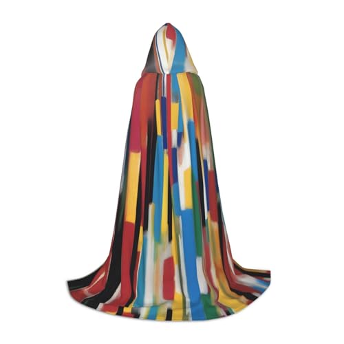 QHZLY 110 cm - 170 cm. Ein kreativer Kapuzenumhang mit Kapuze, Größe S für Festival, Cosplay, Maskerade, Bühne und Themenparty von QHZLY