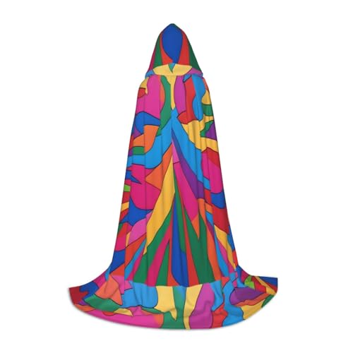 QHZLY Buntes Segeltuch-Kapuzenumhang für Teenager, langer Umhang, Cosplay, Maskerade, Bühnenkostüm, Comic-Con, Karneval, Rollenspiel QHZLY Buntes Segeltuch-Kapuzenumhang für Teenager, langer Umhang, Cosplay, Maskerade, Bühnenkostüm, Comic-Con, Karneval, Rollenspiel von QHZLY