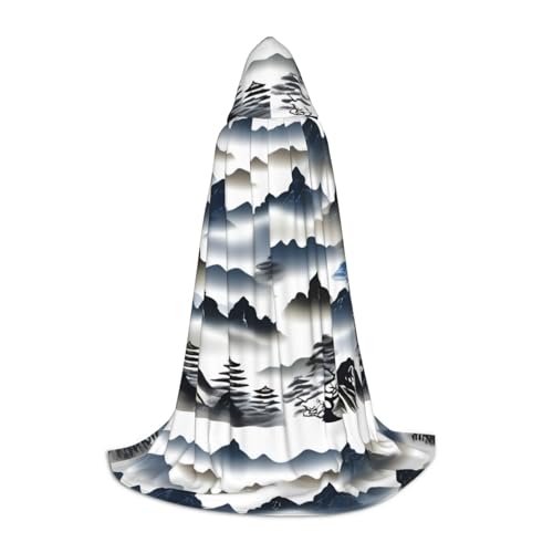 QHZLY Chinesische Landschaft Kapuzenumhang L für Teenager Langer Umhang Cosplay Maskerade Bühnenkostüm Comic-Con Karneval Rollenspiel QHZLY Chinesische Landschaft Kapuzenumhang L für Teenager Langer Umhang Cosplay Maskerade Bühnenkostüm Comic-Con Karneval Rollenspiel von QHZLY