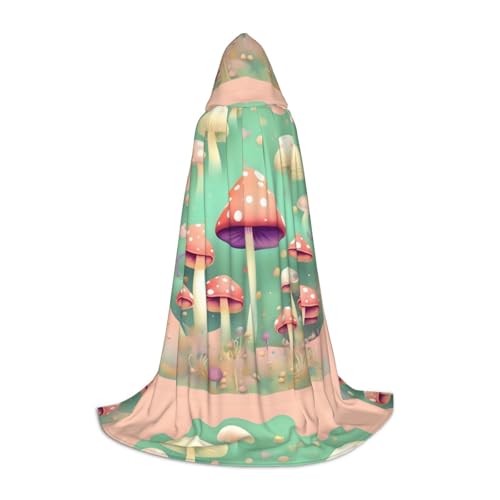 QHZLY Dream Mushroom Kapuzenumhang S für Teenager Langer Umhang Cosplay Maskerade Bühnenkostüm Comic-Con Karneval Rollenspiel von QHZLY