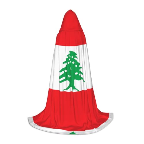 QHZLY Flagge Libanon Kapuzenumhang M für Teenager Langer Umhang Cosplay Maskerade Bühnenkostüm Comic-Con Karneval Rollenspiel QHZLY Flagge Libanon Kapuzenumhang M für Teenager Langer Umhang Cosplay Maskerade Bühnenkostüm Comic-Con Karneval Rollenspiel von QHZLY