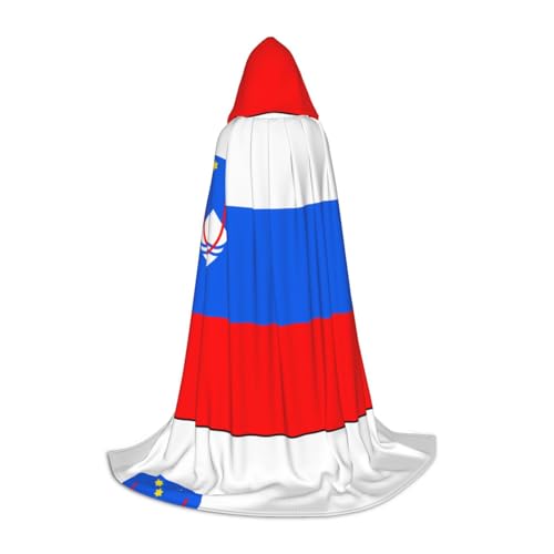 QHZLY Flagge Sloweniens Kapuzenumhang S für Teenager Langer Umhang Cosplay Maskerade Bühnenkostüm Comic-Con Karneval Rollenspiel QHZLY Flagge Sloweniens Kapuzenumhang S für Teenager Langer Umhang Cosplay Maskerade Bühnenkostüm Comic-Con Karneval Rollenspiel von QHZLY