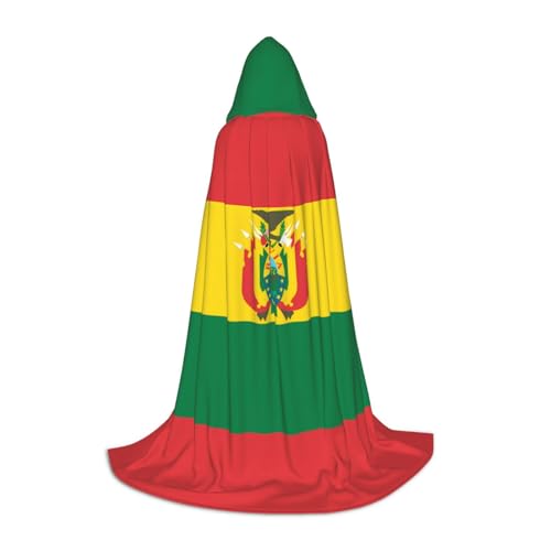 QHZLY Flagge von Bolivien Kapuzenumhang L für Teenager Langer Umhang Cosplay Maskerade Bühnenkostüm Comic-Con Karneval Rollenspiel QHZLY Flagge von Bolivien Kapuzenumhang L für Teenager Langer Umhang Cosplay Maskerade Bühnenkostüm Comic-Con Karneval Rollenspiel von QHZLY