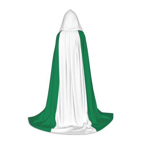 QHZLY Flagge von Nigeria Kapuzenumhang S für Teenager Langer Umhang Cosplay Maskerade Bühnenkostüm Comic-Con Karneval Rollenspiel QHZLY Flagge von Nigeria Kapuzenumhang S für Teenager Langer Umhang Cosplay Maskerade Bühnenkostüm Comic-Con Karneval Rollenspiel von QHZLY