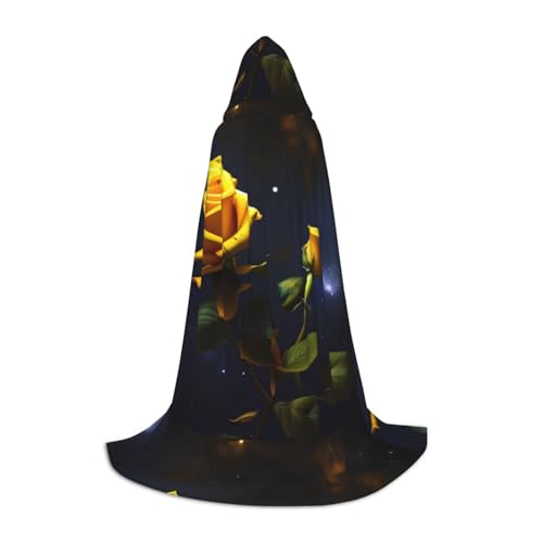 QHZLY Gelbe Rosen Sternennacht Kapuzenumhang M für Jugendliche Langer Umhang Cosplay Maskerade Bühnenkostüm Comic-Con Karneval Rollenspiel QHZLY Gelbe Rosen Sternennacht Kapuzenumhang M für Jugendliche Langer Umhang Cosplay Maskerade Bühnenkostüm Comic-Con Karneval Rollenspiel von QHZLY
