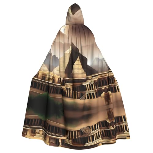QHZLY Halloween Ancient Wonders Kapuzenumhang Erwachsenenkostüm für Maskerade, Mottoparty, Bühnenaufführung von QHZLY