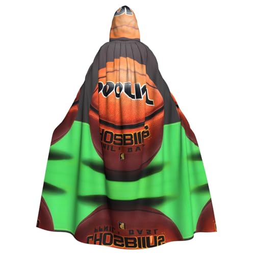 QHZLY Halloween-Basketball-Hintergrund, Kapuzenumhang für Erwachsene, Cosplay-Kostüm für Maskerade, Mottoparty, Bühnenaufführung QHZLY Halloween-Basketball-Hintergrund, Kapuzenumhang für Erwachsene, Cosplay-Kostüm für Maskerade, Mottoparty, Bühnenaufführung von QHZLY