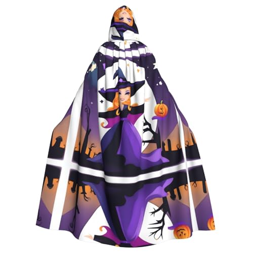 QHZLY Halloween BewitchedBash Kapuzenumhang für Erwachsene, Cosplay-Kostüm für Maskerade, Mottoparty, Bühnenaufführung QHZLY Halloween BewitchedBash Kapuzenumhang für Erwachsene, Cosplay-Kostüm für Maskerade, Mottoparty, Bühnenaufführung von QHZLY