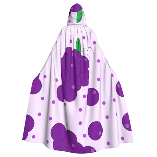 QHZLY Halloween Cartoon Trauben Kapuzenumhang Erwachsene Cosplay Kostüm für Maskerade, Mottoparty, Bühnenaufführung von QHZLY