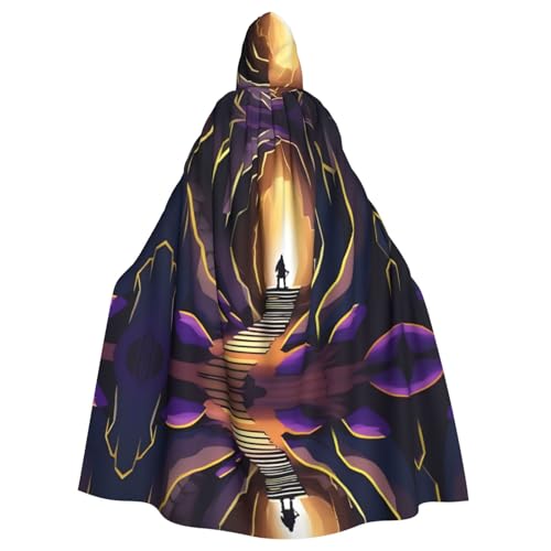 QHZLY Halloween ChillingCaverns Kapuzenumhang für Erwachsene, Cosplay-Kostüm für Maskerade, Mottoparty, Bühnenaufführung QHZLY Halloween ChillingCaverns Kapuzenumhang für Erwachsene, Cosplay-Kostüm für Maskerade, Mottoparty, Bühnenaufführung von QHZLY