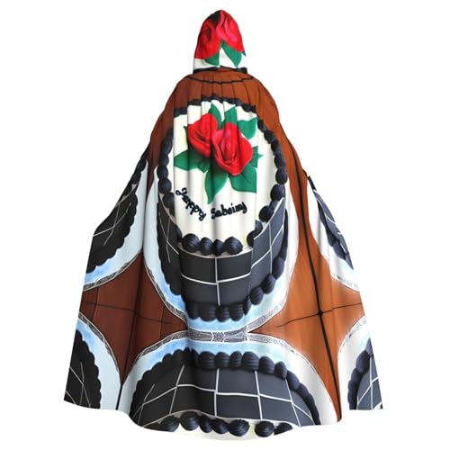 QHZLY Halloween Delicious Cakes Kapuzenumhang für Erwachsene, Cosplay-Kostüm für Maskerade, Mottoparty, Bühnenaufführung QHZLY Halloween Delicious Cakes Kapuzenumhang für Erwachsene, Cosplay-Kostüm für Maskerade, Mottoparty, Bühnenaufführung von QHZLY