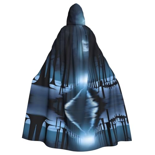 QHZLY Halloween EerieEvening Kapuzenumhang für Erwachsene, Cosplay-Kostüm für Maskerade, Mottoparty, Bühnenaufführung QHZLY Halloween EerieEvening Kapuzenumhang für Erwachsene, Cosplay-Kostüm für Maskerade, Mottoparty, Bühnenaufführung von QHZLY