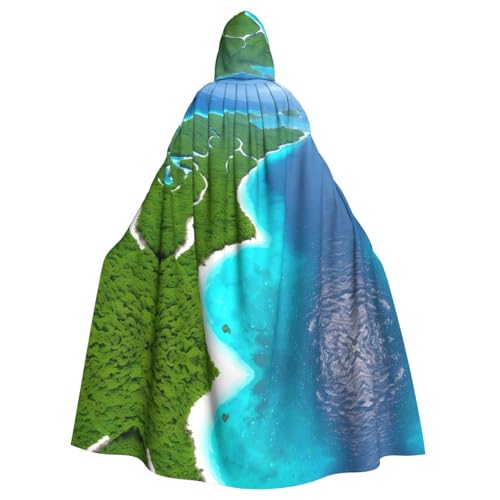QHZLY Halloween Eine Insel im Meer Kapuzenumhang Erwachsene Cosplay Kostüm für Maskerade, Mottoparty, Bühnenaufführung QHZLY Halloween Eine Insel im Meer Kapuzenumhang Erwachsene Cosplay Kostüm für Maskerade, Mottoparty, Bühnenaufführung von QHZLY
