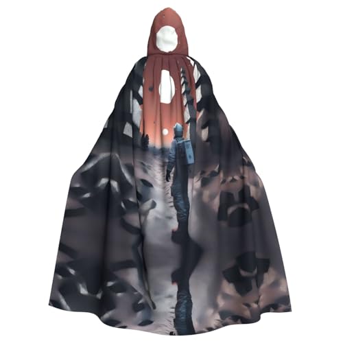 QHZLY Halloween Exploration Kapuzenumhang Erwachsene Cosplay Kostüm für Maskerade, Mottoparty, Bühnenaufführung von QHZLY