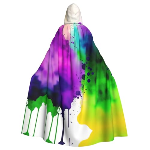 QHZLY Halloween-Kostüm mit Kapuze, für Erwachsene, für Maskerade, Mottoparty, Bühnenauftritt, Violett, Grün, Gelb, Blau, Rosa QHZLY Halloween-Kostüm mit Kapuze, für Erwachsene, für Maskerade, Mottoparty, Bühnenauftritt, Violett, Grün, Gelb, Blau, Rosa von QHZLY