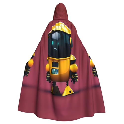 QHZLY Halloween Smart Robot Kapuzenumhang Erwachsenenkostüm für Maskerade, Mottoparty, Bühnenaufführung von QHZLY
