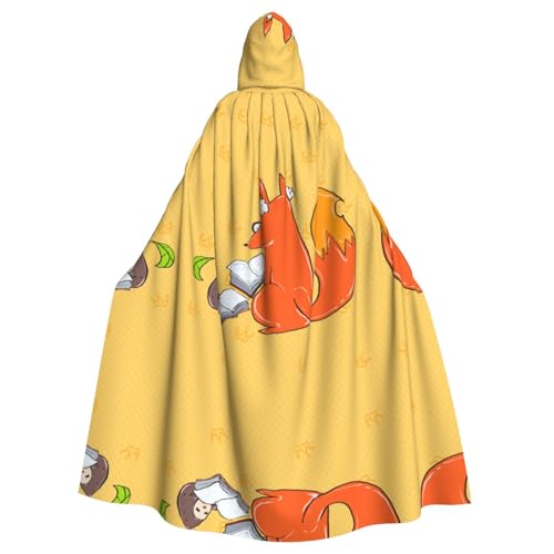 QHZLY Halloween Sonnenblumenkerne und Füchse Kapuzenumhang Erwachsene Cosplay Kostüm für Maskerade, Mottoparty, Bühnenaufführung QHZLY Halloween Sonnenblumenkerne und Füchse Kapuzenumhang Erwachsene Cosplay Kostüm für Maskerade, Mottoparty, Bühnenaufführung von QHZLY