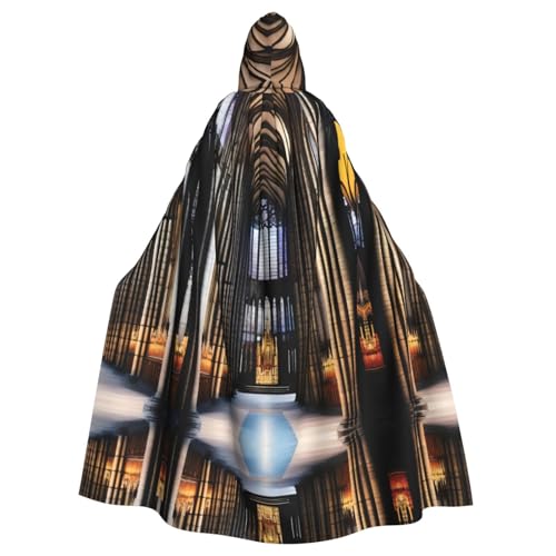 QHZLY Halloween a Gothic Cathedrals Kapuzenumhang Erwachsene Cosplay Kostüm für Maskerade, Mottoparty, Bühnenaufführung von QHZLY