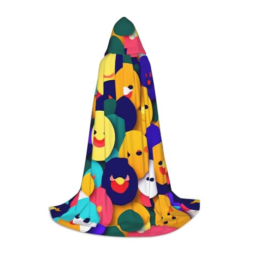 QHZLY Smiling Face Hooded Cape S For Teens Long Cloak Cosplay Masquerade Stage Costume Comic-Con Carnival Role-Play QHZLY Smiling Face Hooded Cape S For Teens Long Cloak Cosplay Masquerade Stage Costume Comic-Con Carnival Role-Play von QHZLY