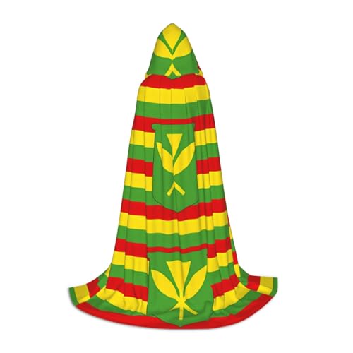 QHZLY Ureinwohner Hawaii-Flagge Kapuzenumhang M für Teenager Langer Umhang Cosplay Maskerade Bühnenkostüm Comic-Con Karneval Rollenspiel QHZLY Ureinwohner Hawaii-Flagge Kapuzenumhang M für Teenager Langer Umhang Cosplay Maskerade Bühnenkostüm Comic-Con Karneval Rollenspiel von QHZLY