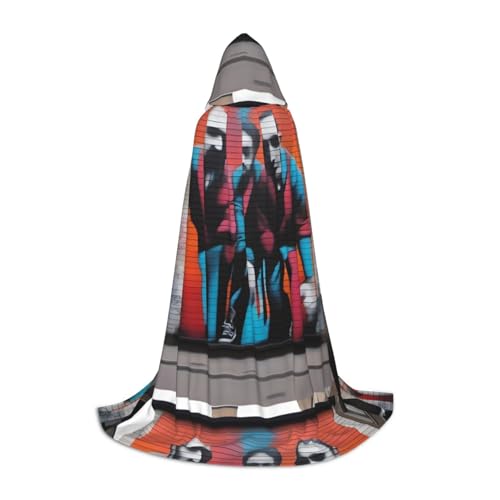 QHZLY a Street Art Kapuzenumhang L für Teenager Langer Umhang Cosplay Maskerade Bühnenkostüm Comic-Con Karneval Rollenspiel von QHZLY