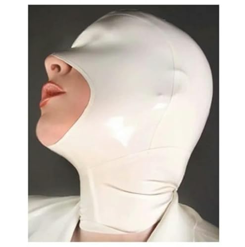QIANGYTHENKO 100% Naturlatex Erwachsene Vollabdeckung Kapuze Maske Offener Mund Gesichtsmaske Kapuzen Kopfbedeckung Catsuit Zubehör Paar QIANGYTHENKO 100% Naturlatex Erwachsene Vollabdeckung Kapuze Maske Offener Mund Gesichtsmaske Kapuzen Kopfbedeckung Catsuit Zubehör Paar von QIANGYTHENKO