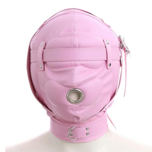 QIANGYTHENKO All-Inclusive-Schnür-Kopfbedeckung, weiches PU-Leder, Kopfmaske, Schnürhaube, Masken, Cosplay, atmungsaktive Kapuze, Paar, lustige Requisiten, Schwarz QIANGYTHENKO All-Inclusive-Schnür-Kopfbedeckung, weiches PU-Leder, Kopfmaske, Schnürhaube, Masken, Cosplay, atmungsaktive Kapuze, Paar, lustige Requisiten, Schwarz von QIANGYTHENKO