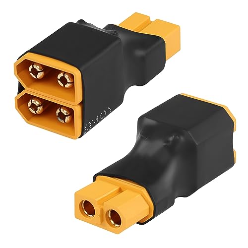 QIANRENON 1 in 2 XT60 Parallel Kapazität Erhöhung ESC Adapter XT60 Buchse auf 2 Stecker Batterien Aufladung Y Shape Anschluss, für RC Lithium Batterien Kapazitätserhöhung/gleichzeitiges Laden, 2Pcs QIANRENON 1 in 2 XT60 Parallel Kapazität Erhöhung ESC Adapter XT60 Buchse auf 2 Stecker Batterien Aufladung Y Shape Anschluss, für RC Lithium Batterien Kapazitätserhöhung/gleichzeitiges Laden, 2Pcs von QIANRENON