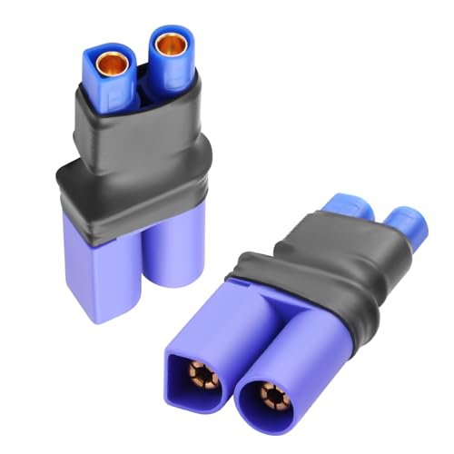 QIANRENON EC5 auf EC3 Modellflug Akku ESC Anschluss 25A Vergoldet EC5 Stecker auf EC3 Buchse Lithium Battery Konverter EC5 Plug to EC3 Socket Adapter, für Lipo Akku Drohne RC Modell, 2Pcs QIANRENON EC5 auf EC3 Modellflug Akku ESC Anschluss 25A Vergoldet EC5 Stecker auf EC3 Buchse Lithium Battery Konverter EC5 Plug to EC3 Socket Adapter, für Lipo Akku Drohne RC Modell, 2Pcs von QIANRENON