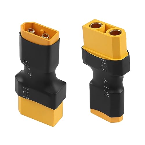 QIANRENON XT60 Stecker auf XT90 Buchse ESC Adapter XT90 Buchse auf XT60 Stecker RC Lithium Akku Aufladen Anschluss Konvertierung, für RC Auto Drohne Quadcopter Modell, 2 Pcs QIANRENON XT60 Stecker auf XT90 Buchse ESC Adapter XT90 Buchse auf XT60 Stecker RC Lithium Akku Aufladen Anschluss Konvertierung, für RC Auto Drohne Quadcopter Modell, 2 Pcs von QIANRENON