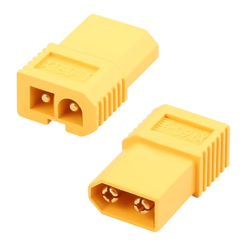 QIANRENON XT60 auf Big-Tamiya Plug Adapter 15A XT60 Stecker auf 2Pin-Tamiya Anschluss Modellbau Batterie ESC Konverter, Kompatibel Tamiya Stecker, für Modellflugzeug Drohnen ESC Motoren, 2Pcs QIANRENON XT60 auf Big-Tamiya Plug Adapter 15A XT60 Stecker auf 2Pin-Tamiya Anschluss Modellbau Batterie ESC Konverter, Kompatibel Tamiya Stecker, für Modellflugzeug Drohnen ESC Motoren, 2Pcs von QIANRENON