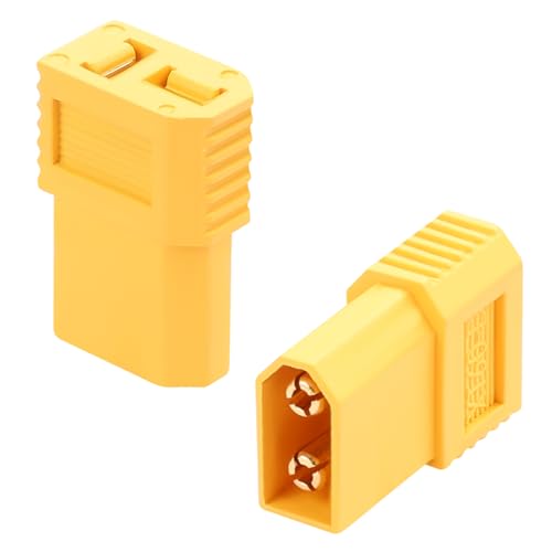 QIANRENON XT60 auf T Plug Hochstrom Adapter 30A XT60 Stecker auf T Anschluss Buchse Konverter XT60 auf T Stecker RC Modell Akku Anschluss, Kompatibel Deans Stecker, für Modellflugzeuge, 2Pcs QIANRENON XT60 auf T Plug Hochstrom Adapter 30A XT60 Stecker auf T Anschluss Buchse Konverter XT60 auf T Stecker RC Modell Akku Anschluss, Kompatibel Deans Stecker, für Modellflugzeuge, 2Pcs von QIANRENON