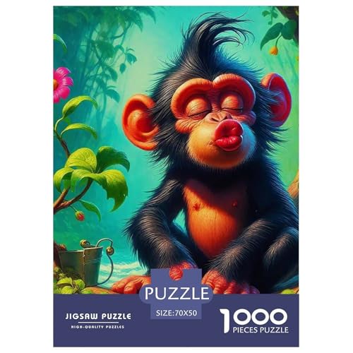 AFFE 1000 Teile Klassische Puzzle Tier Ab 14 Jahren, Teile Passen Perfekt Zusammen, Geschicklichkeitsspiel, Premium Quality, Pädagogisches 70x50cm/1000pcs AFFE 1000 Teile Klassische Puzzle Tier Ab 14 Jahren, Teile Passen Perfekt Zusammen, Geschicklichkeitsspiel, Premium Quality, Pädagogisches 70x50cm/1000pcs von QIAVXZIP