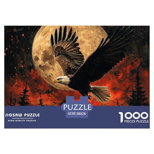 Adler 1000 Teile Klassische Puzzle, Teile Passen Perfekt Zusammen, Geschicklichkeitsspiel, Perfekt Für Spieleabende, Pädagogisches 38x26cm/1000pcs von QIAVXZIP