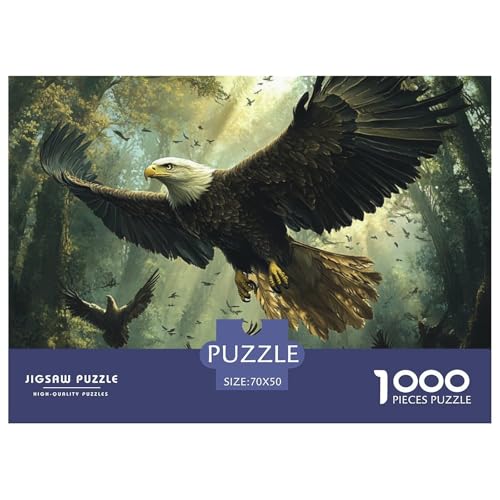 Adler 1000 Teile Unmöglich Puzzles Ab 14 Jahren, Teile Passen Perfekt Zusammen, Geschicklichkeitsspiel, Premium Quality, Pädagogisches 70x50cm/1000pcs Adler 1000 Teile Unmöglich Puzzles Ab 14 Jahren, Teile Passen Perfekt Zusammen, Geschicklichkeitsspiel, Premium Quality, Pädagogisches 70x50cm/1000pcs von QIAVXZIP