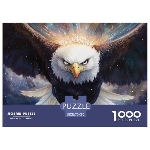 Adler 1000 Teile Unmöglich Puzzles Ab 14 Jahren, Teile Passen Perfekt Zusammen, Geschicklichkeitsspiel, Premium Quality, Pädagogisches 70x50cm/1000pcs Adler 1000 Teile Unmöglich Puzzles Ab 14 Jahren, Teile Passen Perfekt Zusammen, Geschicklichkeitsspiel, Premium Quality, Pädagogisches 70x50cm/1000pcs von QIAVXZIP