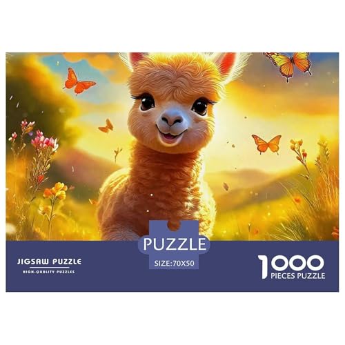 Alpakas 1000 Teile Schwieriges Großes Puzzle Tier Ab 14 Jahren, Teile Passen Perfekt Zusammen, Geschicklichkeitsspiel, Premium Quality, Stressabbau-Spielzeug 70x50cm/1000pcs Alpakas 1000 Teile Schwieriges Großes Puzzle Tier Ab 14 Jahren, Teile Passen Perfekt Zusammen, Geschicklichkeitsspiel, Premium Quality, Stressabbau-Spielzeug 70x50cm/1000pcs von QIAVXZIP