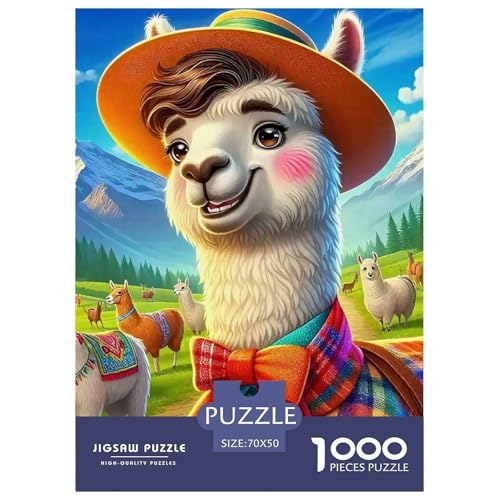 Alpakas 1000 Teile Schwieriges Großes Puzzle Tier Für Erwachsene Und Kinder, Teile Passen Perfekt Zusammen, Geschicklichkeitsspiel, Perfekt Für Spieleabende, Stressabbau-Spielzeug 70x50cm/1000pcs Alpakas 1000 Teile Schwieriges Großes Puzzle Tier Für Erwachsene Und Kinder, Teile Passen Perfekt Zusammen, Geschicklichkeitsspiel, Perfekt Für Spieleabende, Stressabbau-Spielzeug 70x50cm/1000pcs von QIAVXZIP