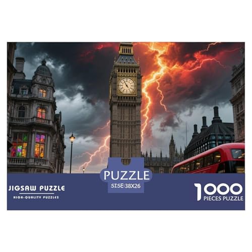 Big Ben, Großbritannien 1000 Teile Klassische Puzzle, Teile Passen Perfekt Zusammen, Geschicklichkeitsspiel, Perfekt Für Spieleabende, Pädagogisches 38x26cm/1000pcs Big Ben, Großbritannien 1000 Teile Klassische Puzzle, Teile Passen Perfekt Zusammen, Geschicklichkeitsspiel, Perfekt Für Spieleabende, Pädagogisches 38x26cm/1000pcs von QIAVXZIP