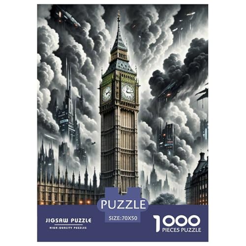 Big Ben, Großbritannien 1000 Teile Klassische Puzzle, Teile Passen Perfekt Zusammen, Geschicklichkeitsspiel, Perfekt Für Spieleabende, Pädagogisches 70x50cm/1000pcs Big Ben, Großbritannien 1000 Teile Klassische Puzzle, Teile Passen Perfekt Zusammen, Geschicklichkeitsspiel, Perfekt Für Spieleabende, Pädagogisches 70x50cm/1000pcs von QIAVXZIP