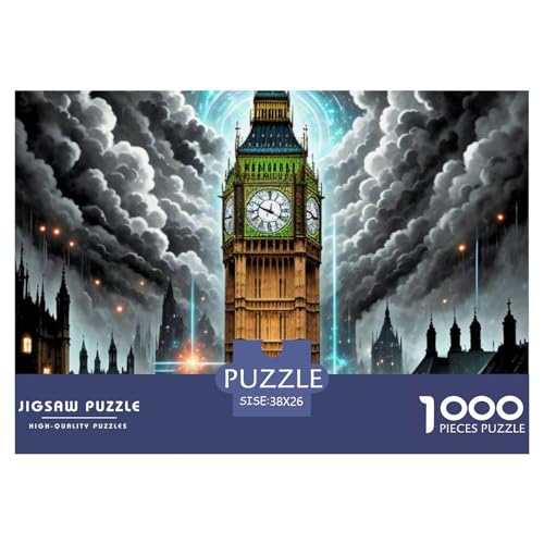Big Ben, Großbritannien 1000 Teile Schwieriges Großes Puzzle, Familien, Teile Passen Perfekt Zusammen, Geschicklichkeitsspiel, Perfekt Für Spieleabende, Stressabbau-Spielzeug 38x26cm/1000pcs Big Ben, Großbritannien 1000 Teile Schwieriges Großes Puzzle, Familien, Teile Passen Perfekt Zusammen, Geschicklichkeitsspiel, Perfekt Für Spieleabende, Stressabbau-Spielzeug 38x26cm/1000pcs von QIAVXZIP