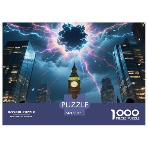 Big Ben, Großbritannien 1000 Teile Schwieriges Großes Puzzle, Familien, Teile Passen Perfekt Zusammen, Geschicklichkeitsspiel, Premium Quality, Pädagogisches 70x50cm/1000pcs Big Ben, Großbritannien 1000 Teile Schwieriges Großes Puzzle, Familien, Teile Passen Perfekt Zusammen, Geschicklichkeitsspiel, Premium Quality, Pädagogisches 70x50cm/1000pcs von QIAVXZIP
