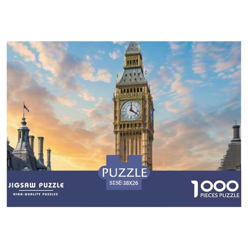 Big Ben, Großbritannien 1000 Teile Schwieriges Großes Puzzle, Teile Passen Perfekt Zusammen, Geschicklichkeitsspiel, Premium Quality, Pädagogisches 38x26cm/1000pcs Big Ben, Großbritannien 1000 Teile Schwieriges Großes Puzzle, Teile Passen Perfekt Zusammen, Geschicklichkeitsspiel, Premium Quality, Pädagogisches 38x26cm/1000pcs von QIAVXZIP