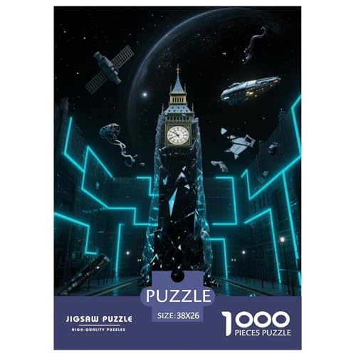 Big Ben, Großbritannien 1000 Teile Schwieriges Großes Puzzle, Teile Passen Perfekt Zusammen, Geschicklichkeitsspiel, Premium Quality, Stressabbau-Spielzeug 38x26cm/1000pcs Big Ben, Großbritannien 1000 Teile Schwieriges Großes Puzzle, Teile Passen Perfekt Zusammen, Geschicklichkeitsspiel, Premium Quality, Stressabbau-Spielzeug 38x26cm/1000pcs von QIAVXZIP