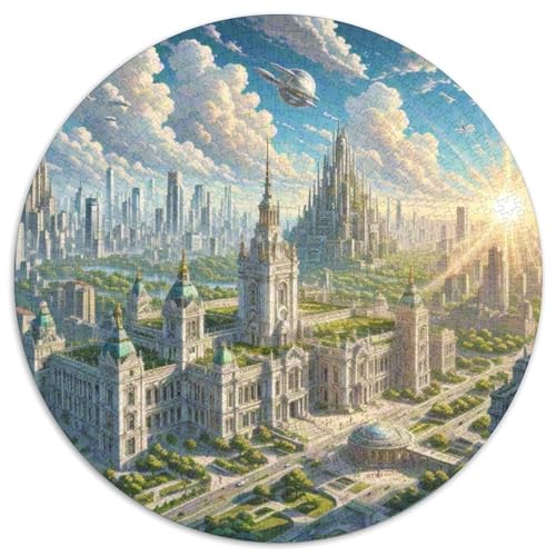 Buckingham Palace, Großbritannien 1000 Teile Künstlerisches Jigsaw Puzzle Runde Puzzles Schwieriges Großes Stressabbau-Spielzeug Für Erwachsene Und Kinder 1000pcs (67.5x67.5cm) von QIAVXZIP