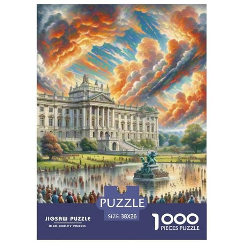 Buckingham Palace, Großbritannien 1000 Teile Schwieriges Großes Puzzle Und Kinder, Teile Passen Perfekt Zusammen, Geschicklichkeitsspiel, Perfekt Für Spieleabende, Pädagogisches 38x26cm/1000pcs von QIAVXZIP