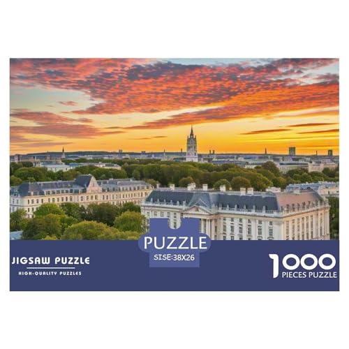 Buckingham Palace, Großbritannien 1000 Teile Unmöglich Puzzles, Teile Passen Perfekt Zusammen, Geschicklichkeitsspiel, Perfekt Für Spieleabende, Stressabbau-Spielzeug 38x26cm/1000pcs von QIAVXZIP