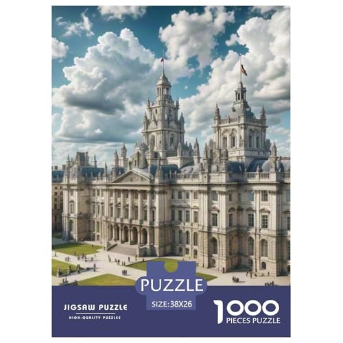Buckingham Palace, Großbritannien 1000 Teile Unmöglich Puzzles, Teile Passen Perfekt Zusammen, Geschicklichkeitsspiel, Premium Quality, Stressabbau-Spielzeug 38x26cm/1000pcs von QIAVXZIP