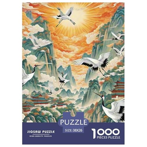 Cloud Crane Piercing Schlucht 1000 Teile Unmöglich Puzzles Tier, Teile Passen Perfekt Zusammen, Geschicklichkeitsspiel, Premium Quality, Stressabbau-Spielzeug 38x26cm/1000pcs Cloud Crane Piercing Schlucht 1000 Teile Unmöglich Puzzles Tier, Teile Passen Perfekt Zusammen, Geschicklichkeitsspiel, Premium Quality, Stressabbau-Spielzeug 38x26cm/1000pcs von QIAVXZIP